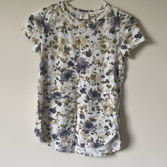 Anthropologie Postmark Floral Short Sleeve Top - Picture 2 of 6